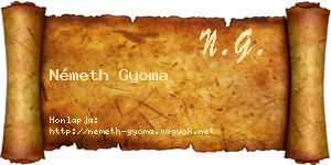 Németh Gyoma névjegykártya